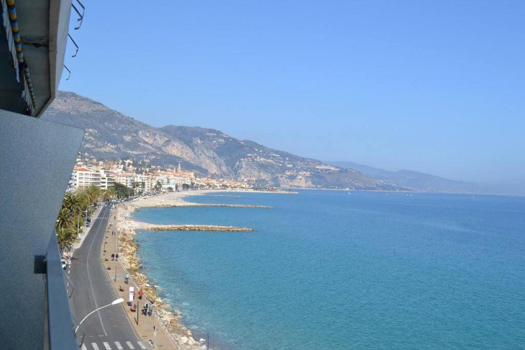 Menton Front Bord De Mer Cote D'Azur Florentina Sea View French Riviera Proche Monaco Montecarlo Superb Studio Ngoại thất bức ảnh
